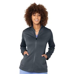 Urbane Warm-Up Jacket 3 Pockets Long Sleeves Medium Graphite Womens Ea