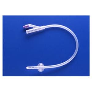 2-Way Foley Catheter Straight Tip 100% Silicone 20Fr 30cc