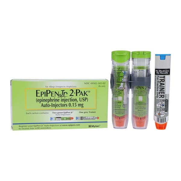 Epipen Jr Injection 0.15mg Auto-Injector 0.3mL 2/Package, 6 PK/CA