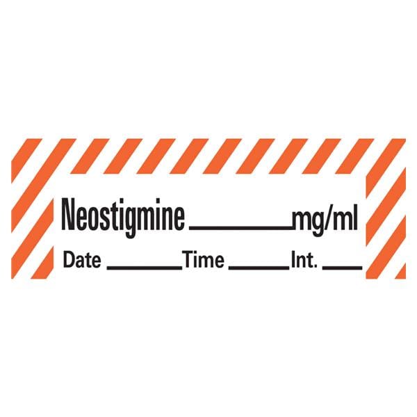 Anesthesia Tape DTI Neostigmine mg/ml Red/White 1/2x500" 1/Rl