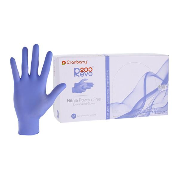 R200 Nitrile Exam Gloves Medium Violet Blue Non-Sterile, 10 BX/CA