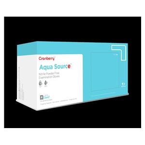 Aqua Source Nitrile Exam Gloves X-Small Aqua Non-Sterile