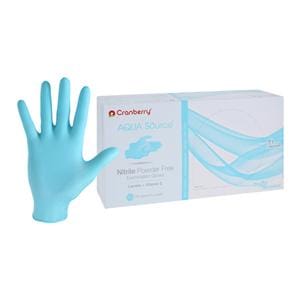 Aqua Source Nitrile Exam Gloves X-Small Aqua Non-Sterile, 10 BX/CA