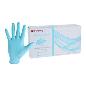 Aqua Source Nitrile Exam Gloves Medium Aqua Non-Sterile