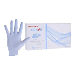 Crave Nitrile Exam Gloves X-Small Light Blue Non-Sterile, 10 BX/CA