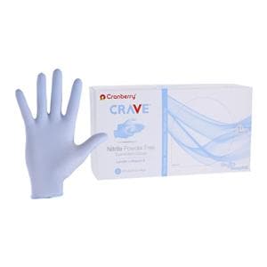 Crave Nitrile Exam Gloves Small Light Blue Non-Sterile, 10 BX/CA