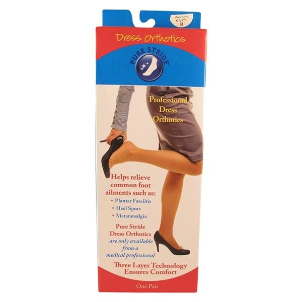 Pure Stride Dress Orthotic Foot Leather/Foam/Suede C Women 8-9