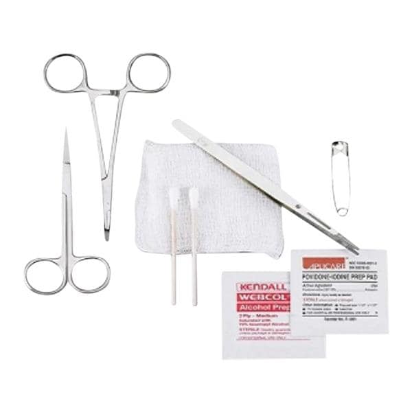 Wound Closure Kit 4 Gauze Pads 4x4