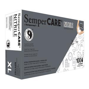 Sempercare Nitrile Exam Gloves X-Large Blue Non-Sterile