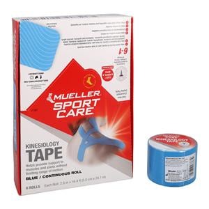 Kinesiology Tape Cotton/Elastic 2"x16.5 Blue Non-Sterile 6/Cr