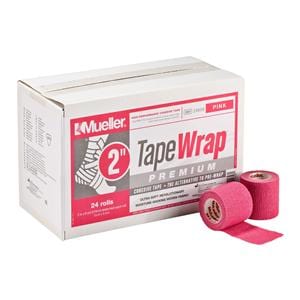 Tapewrap Premium Underwrap Ultrasoft Fabric 2"x6yd Pink 24/Ca