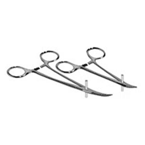 Kwik-Stand Scissors Hemostat Large Curved Stainless Steel Ea