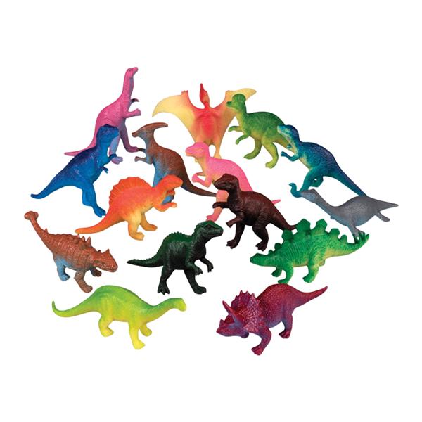 Toy Figurine Realistic Dinosaurs Assorted Colors 144/Bg