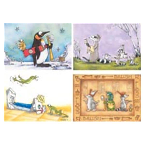 Laser 4-Up Recall Cards Animal Assortment 8.5 in x 11 in 200/Pk