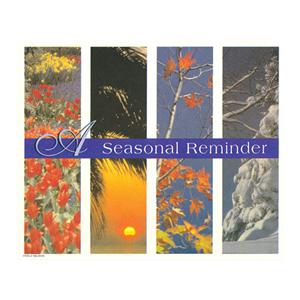 Imprinted Recall Cards 4 Seasons Reminder 1 4 in x 6 in 250/Pk