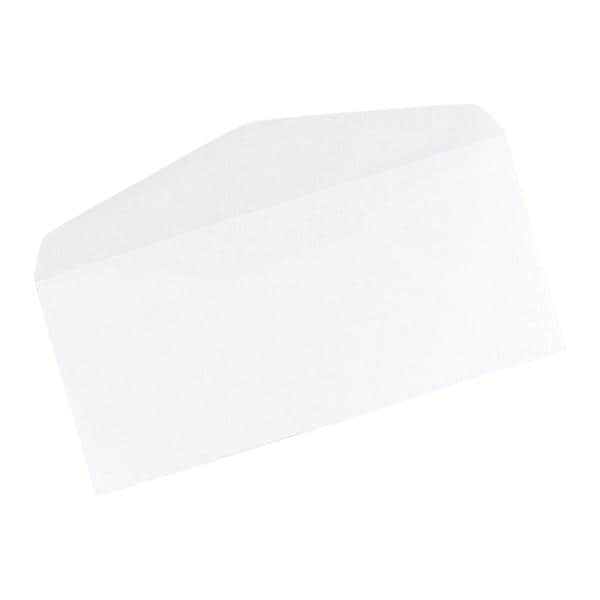 Blank Envelope #10 Gummed Flap 9.5x4.125" White 500/Bx