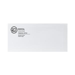 Business Envelopes #10 Gummed Flap White With Logo 500/Bx