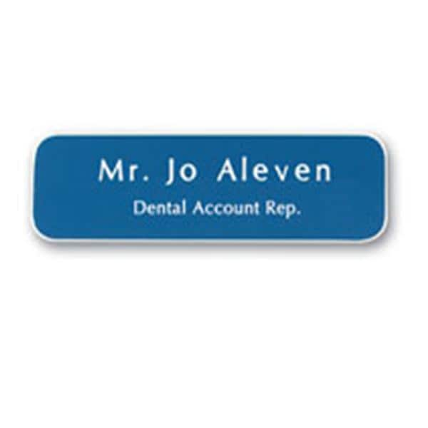 Engraved Name Badge Plastic 1 in x 3.5 in Ea