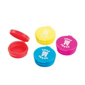 Tooth Saver Plastic Assorted Colors With Flip-Up Lid 100/Bg