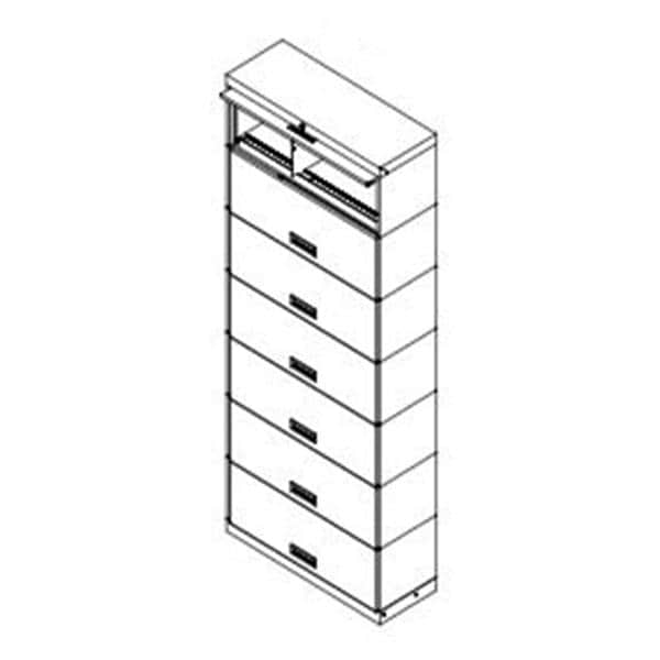 StakNLok2 Cabinet 7-Tier NoLck 36Wx88Hx15D Ea Ea