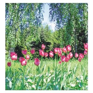 CeilingScenes Acoustic Tile Tulips in Garden 2-Tiles Vertical 24 in x 48 in Ea