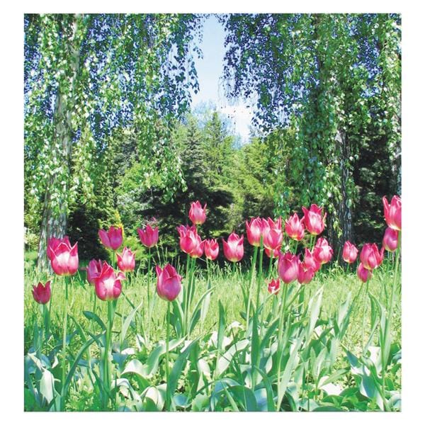 CeilingScenes Acoustic Tile Tulips in Garden 2-Tiles Vertical 24 in x 48 in Ea