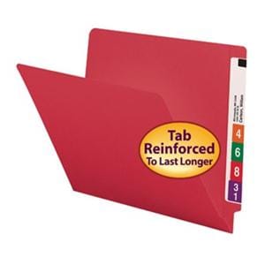 Top-Tab Colored Folder Red 11Pt Letter 100/Bx 100/Bx