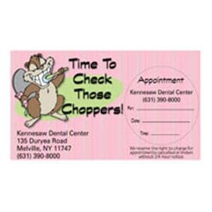 Peel N Stick Appointment Card Chopper Check 500/Bx