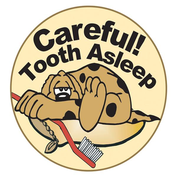 Stickers Tooth Asleep Dog 100/Rl