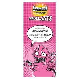 Captain Smile & Friends Brochure Sealants 4 Panels English 50/Pk