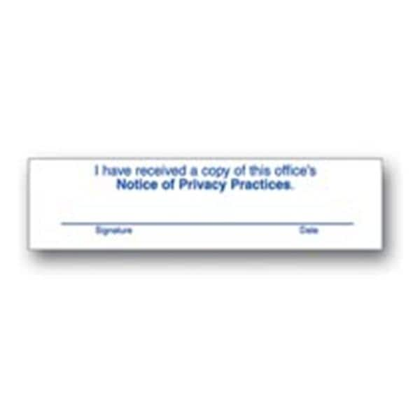 HIPAA Acknowledgement Label1x4 100/Pk