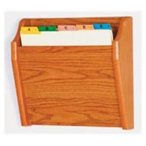 Chart Holder 1-Pocket Med Oak 14x12x3.75 Ea Ea