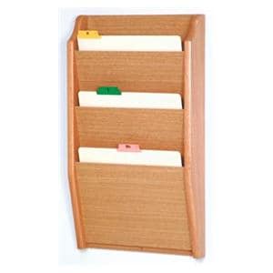 Chart Holder 3-Pocket Lt Oak 14x24x3.75 Ea Ea