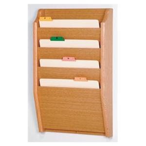 Chart Holder 4-Pocket Lt Oak 14x24x3.75 Ea Ea