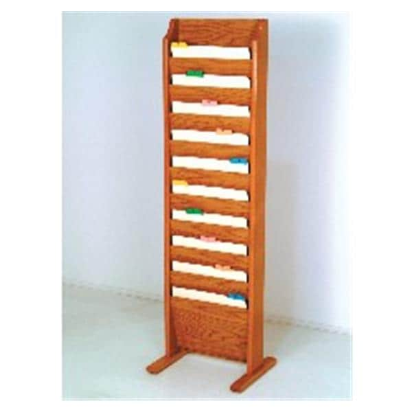 Chart Holder 10-Pocket MedOak Standing Ea Ea