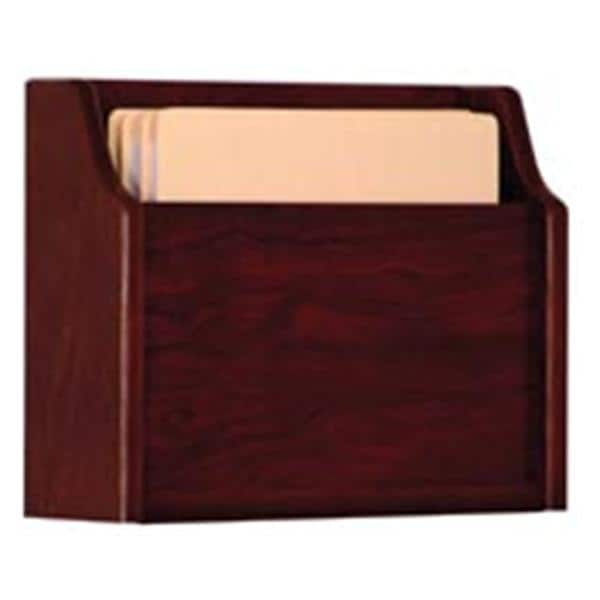 Chart Holder 1 Pocket Mahogany Wood Imprinted 15 in x 11 in x 4.5 in Ea