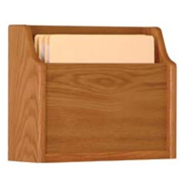 Chart Holder 1 Pocket Medium Oak Wood Imprinted 15 in x 11 in x 4.5 in Ea