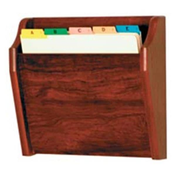 Chart Holder 1 Pocket Mahogany Wood Imprinted 14 in x 12 in x 3.75 in Ea