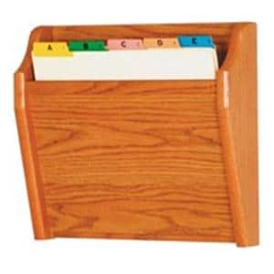 Chart Holder 1 Pocket Medium Oak Wood Imprinted 14 in x 12 in x 3.75 in Ea