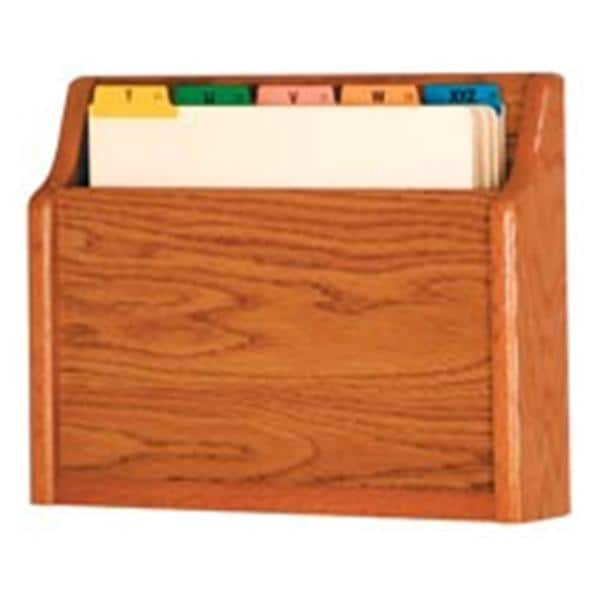 Chart Holder 1 Pocket Medium Oak Wood Imprinted 15 in x 11 in x 3 in Ea