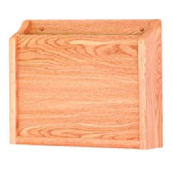 Private Chart Holder 1 Pocket Light Oak Wood Imprinted 15 in x 11 in x 3 in Ea