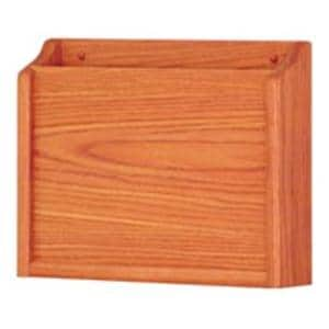 Private Chart Holder 1 Pocket Medium Oak Wood Imprinted 15 in x 11 in x 3 in Ea