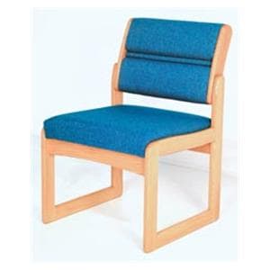 Dakota Wave Valley Guest Chair With Sled Base Standard Fabric Ea