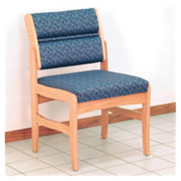 Dakota Wave Valley Chair Armless Deluxe Fabric Ea