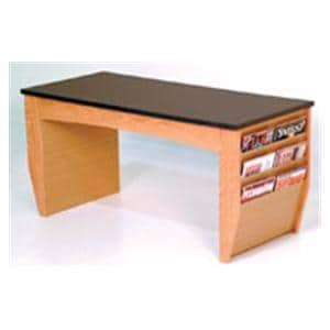 Dakota Wave Prairie Coffee Table Wood W/ Mgzn Pckt 46.5 in x 21 in x 20.75 in Ea