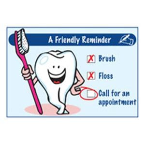 Laser 4-Up Recall Cards Tooth Checklist 8.5 in x 11 in 200/Pk