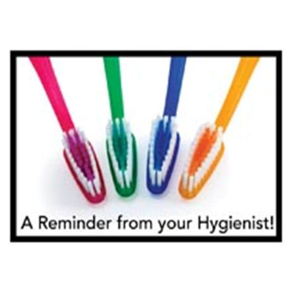 Laser 4-Up Recall Cards Hygiene 4 Brushes 8.5 in x 11 in 200/Pk