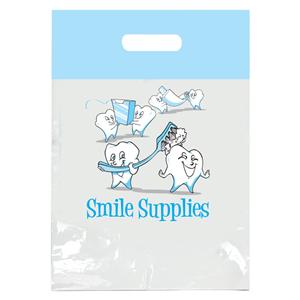 2-Color Bags Tooth Supplies White 9 in x 13 in 100/Pk