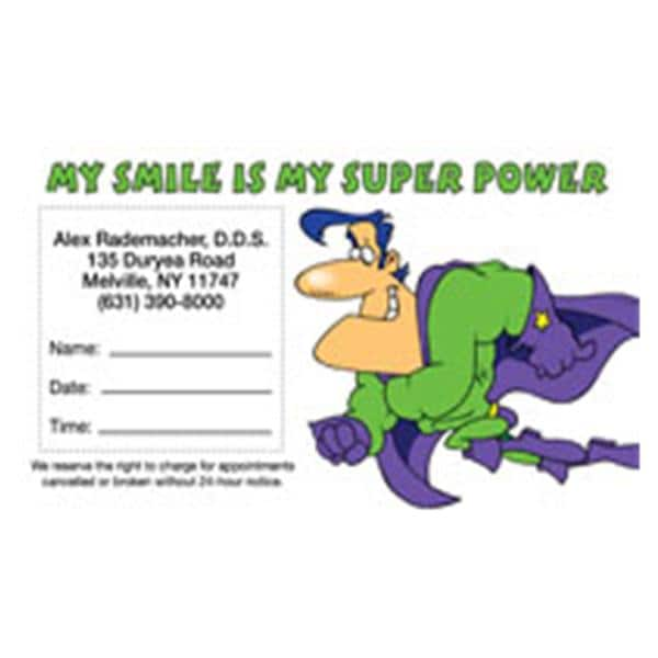 Peel N Stick Appointment Card Super Power 500/Bx