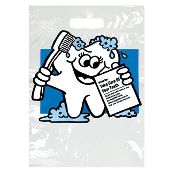 2-Color Bags Imprinted McTooth Says Small 7.5 in x 9 in 500/Pk